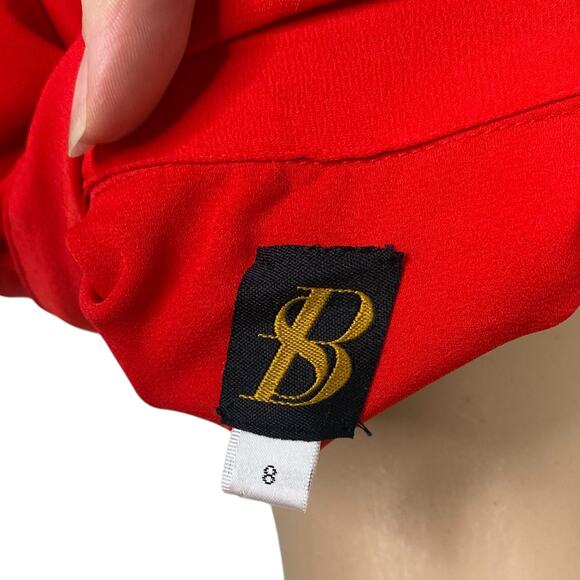 Anthropologie Sachin + Babi Tiered Habitual Red Shirt Dress SZ 8 - Picture 12 of 12